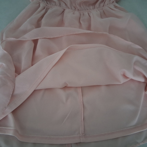 Charlotte Russe/ Skater Dress/ Elegant Peachy Pink/ Sleeveless/ Midi/ Size US S - Picture 4 of 11